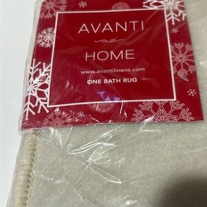 Avanti Festive Cream and Green Bath Rug